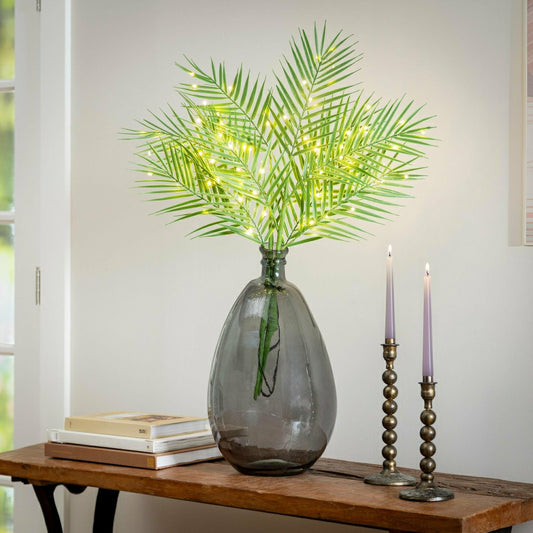 Indoor/Outdoor Micro LED Lighted Palm Branches | Plow & Hearth
