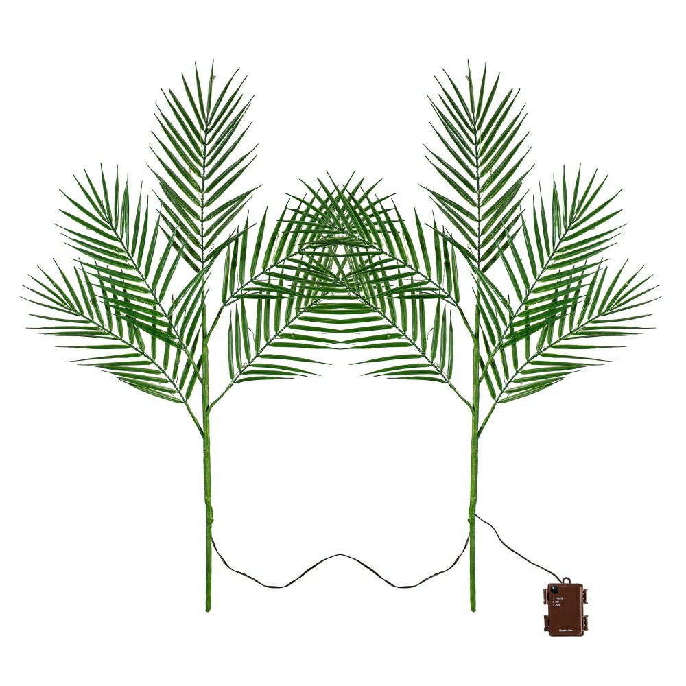 Indoor/Outdoor Micro LED Lighted Palm Branches | Plow & Hearth