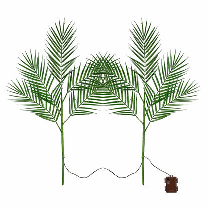 Indoor/Outdoor Micro LED Lighted Palm Branches | Plow & Hearth