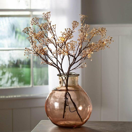 Indoor/Outdoor Lighted Baby's Breath Branches, Set of 2 | Plow & Hearth