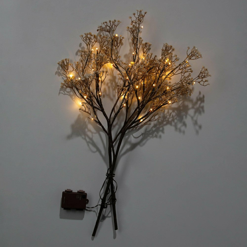 Indoor/Outdoor Lighted Baby's Breath Branches, Set of 2 | Plow & Hearth