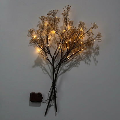 Indoor/Outdoor Lighted Baby's Breath Branches, Set of 2 | Plow & Hearth