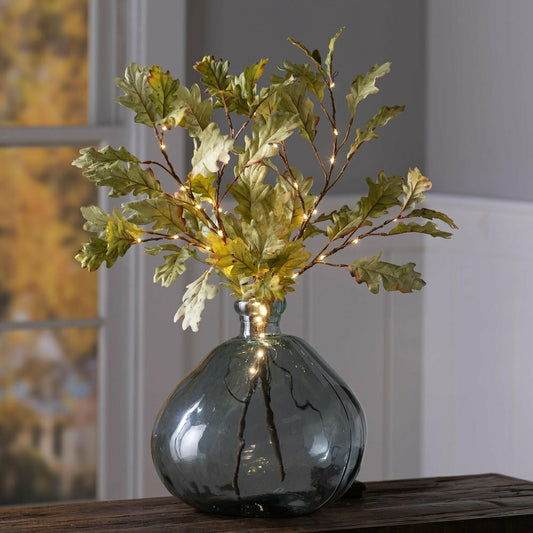 Indoor/Outdoor Lighted Moss Oak Branches, Set of 2 | Plow & Hearth