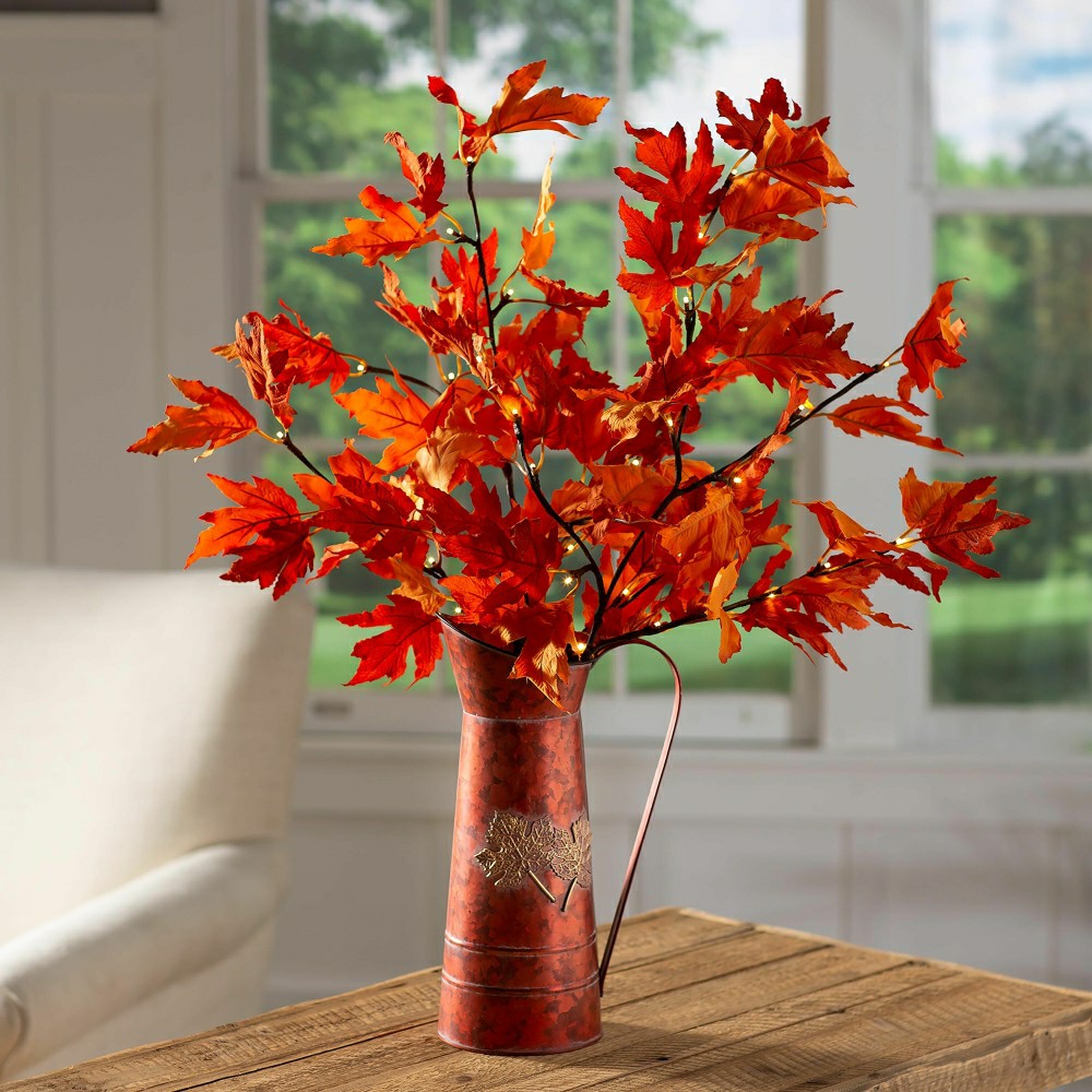 Indoor/Outdoor Lighted Maple Tree Branches, Set of 2 | Plow & Hearth
