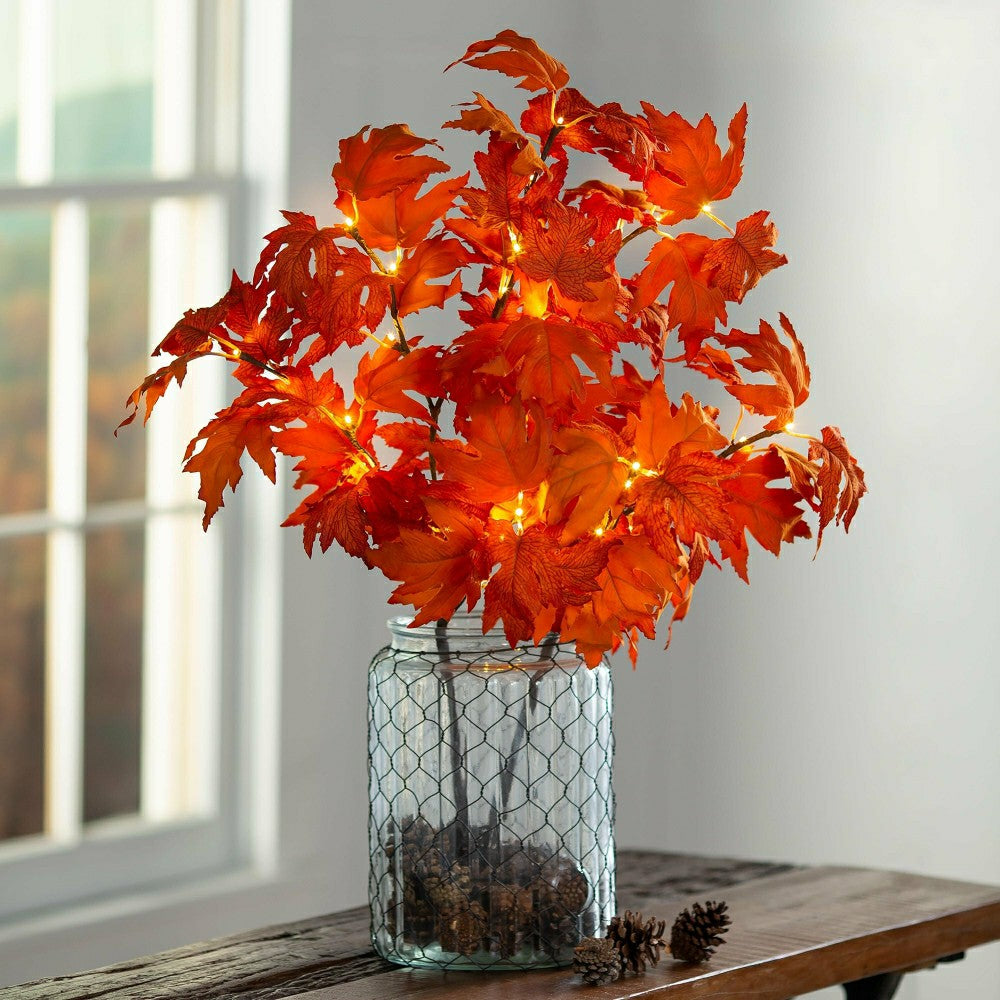 Indoor/Outdoor Lighted Maple Tree Branches, Set of 2 | Plow & Hearth