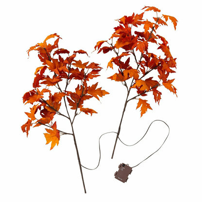 Indoor/Outdoor Lighted Maple Tree Branches, Set of 2 | Plow & Hearth