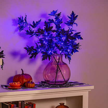Halloween Maple Indoor/Outdoor LED Color Changing Artificial Branch, 3 | Plow & Hearth