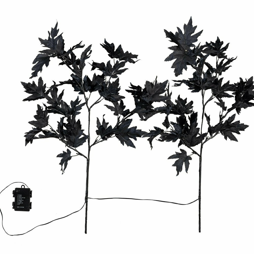 Halloween Maple Indoor/Outdoor LED Color Changing Artificial Branch, 3 | Plow & Hearth