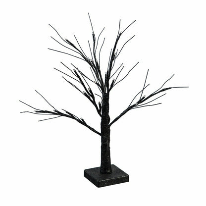 19"H LED Halloween Glittered Tree | Plow & Hearth