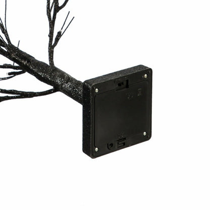 19"H LED Halloween Glittered Tree | Plow & Hearth