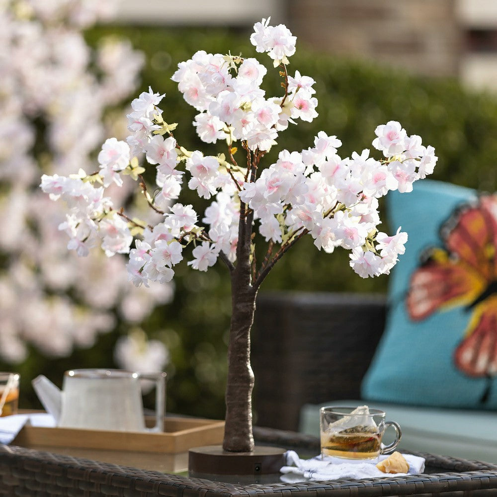 Lighted Tabletop Weeping Cherry Tree | Plow & Hearth