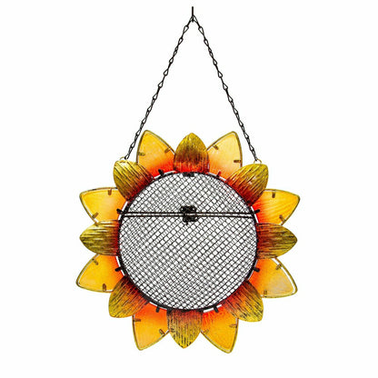 Glass and Metal Sunflower Bird Feeder | Plow & Hearth