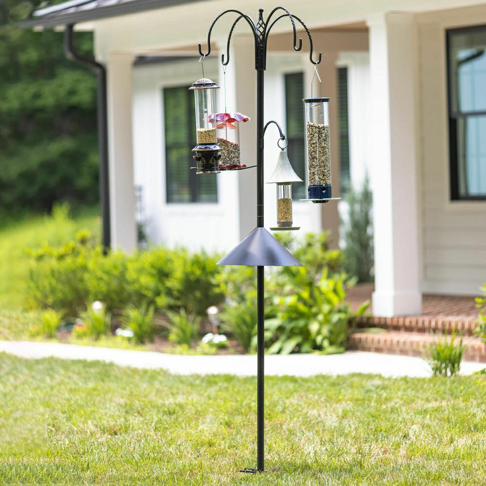 Ultimate Wild Bird Feeding Station with 5 Hooks | Plow & Hearth