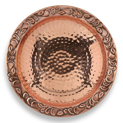 Pure Copper Birdbath on Powder-Coated Steel Pole With Sturdy Three-Pro | Plow & Hearth
