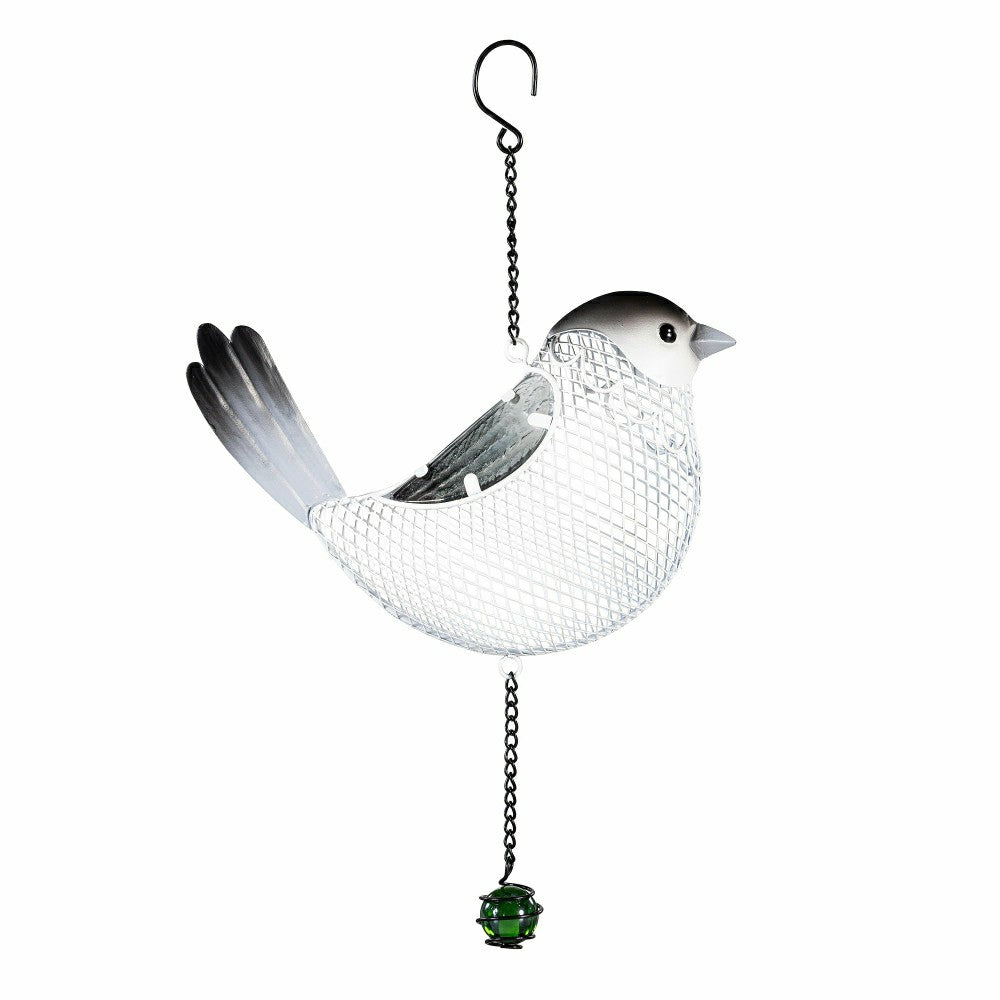 Snowbirds Bird Feeder, Metal Hanging Bird Feeder, Snow Bird, 13"H | Plow & Hearth