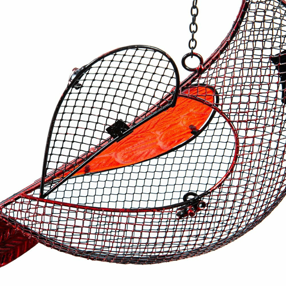 Holiday Poinsettia Bird Feeder, Cardinal | Plow & Hearth