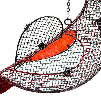 Holiday Poinsettia Bird Feeder, Cardinal | Plow & Hearth