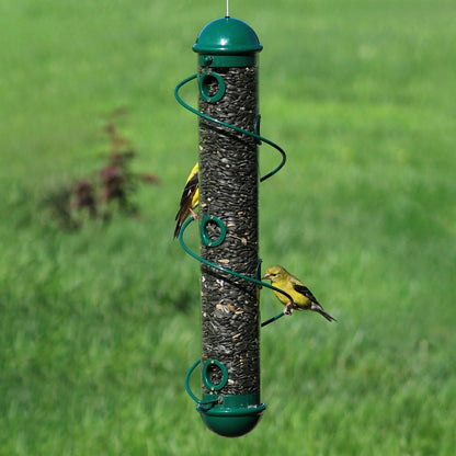 Green Spiral-Perch Finch Bird Feeder | Plow & Hearth