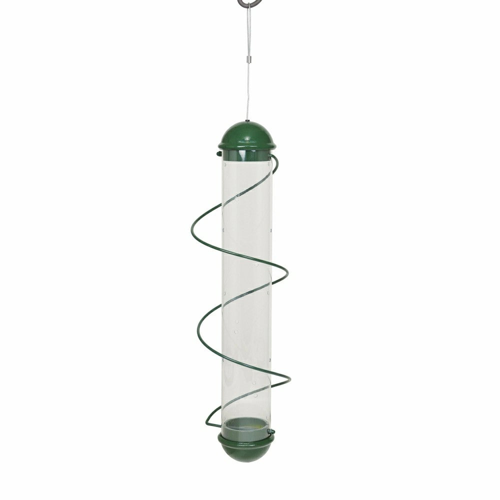 Green Spiral-Perch Finch Bird Feeder | Plow & Hearth