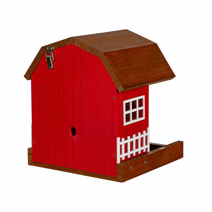LED Barn House Smart Bird Feeder with Camera | Plow & Hearth