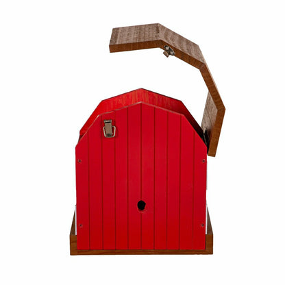 LED Barn House Smart Bird Feeder with Camera | Plow & Hearth