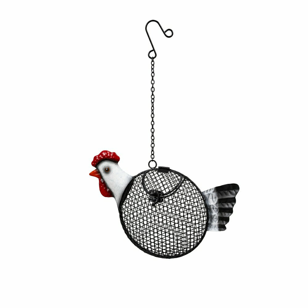 Petal & Plow Bird Feeder, Metal Rooster Seed Feeder | Plow & Hearth