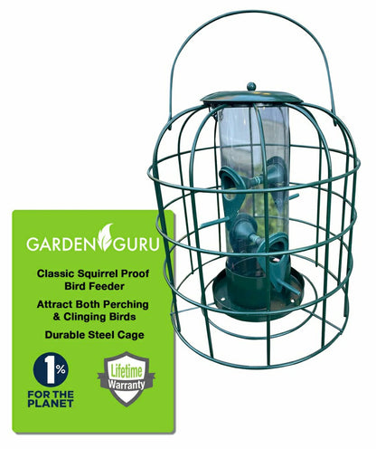 Squirrel Resistant Tube Bird Feeder | Plow & Hearth