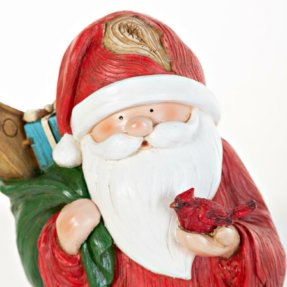 All-Weather Santa Bird Feeder Statue | Plow & Hearth
