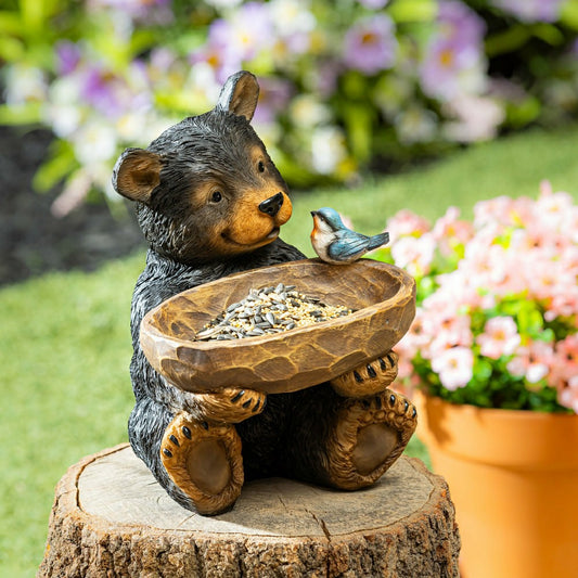 Bear Resin Bird Feeder | Plow & Hearth