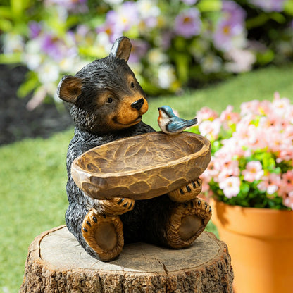 Bear Resin Bird Feeder | Plow & Hearth