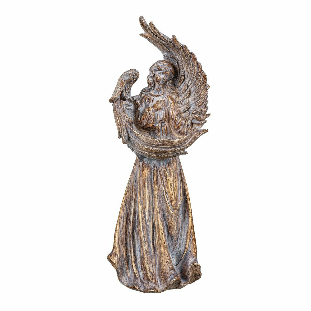 Nativity Bird Feeder, Resin Bird Feeder, Angel, 17"H | Plow & Hearth