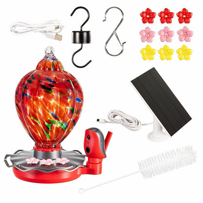 Solar Smart Hummingbird Feeder with HD Camera | Plow & Hearth