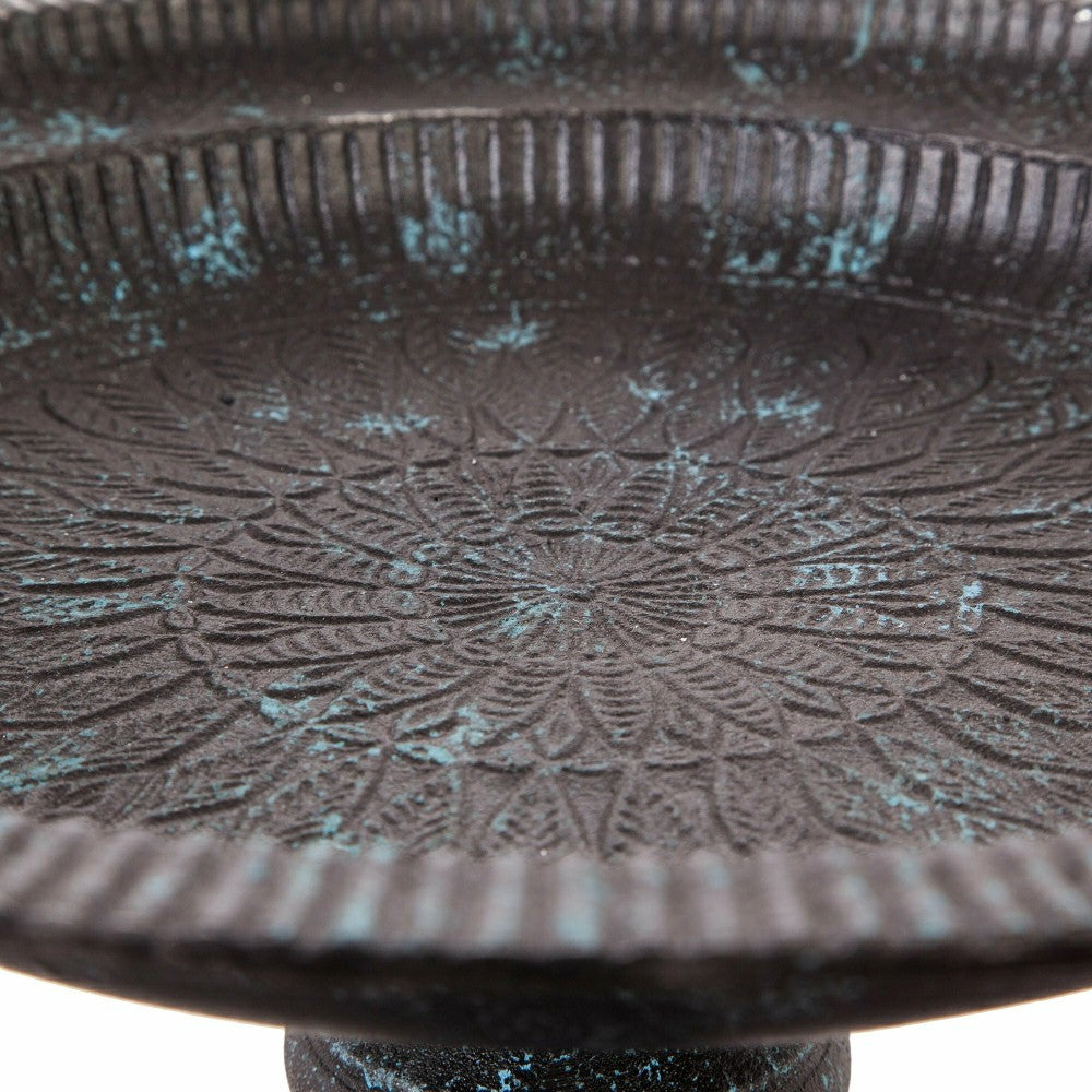 Sculpted Songbirds Metal Pedestal Birdbath | Plow & Hearth