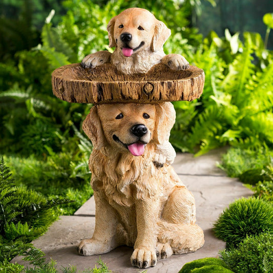 Playful Puppies Birdbath | Plow & Hearth
