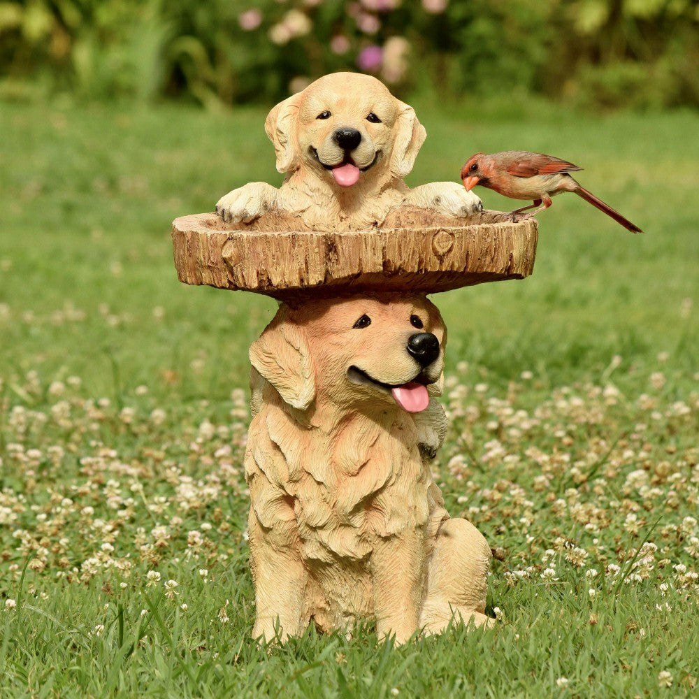 Playful Puppies Birdbath | Plow & Hearth
