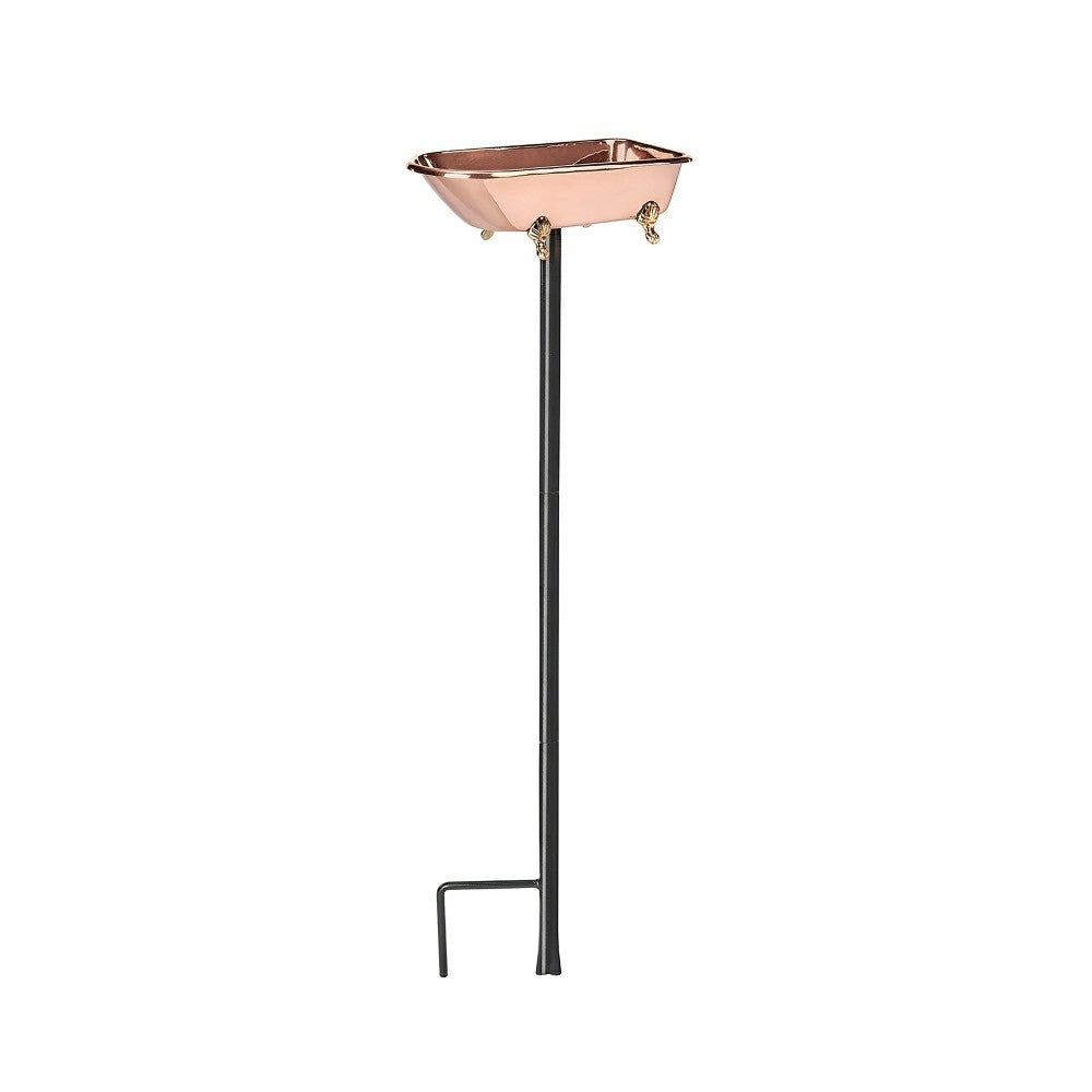 Splish Splash Birdbath, Polished Copper | Plow & Hearth