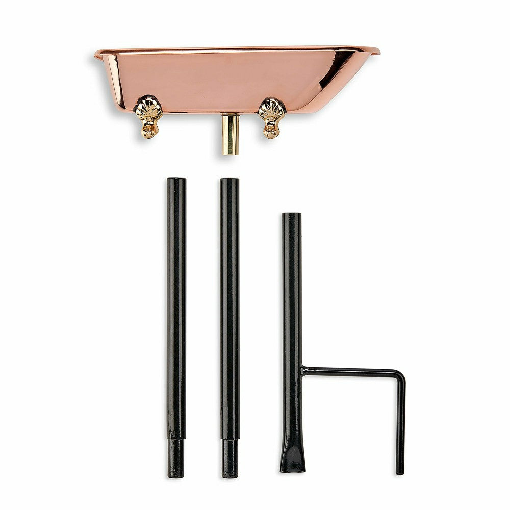 Splish Splash Birdbath, Polished Copper | Plow & Hearth