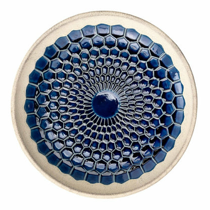 Blue Tile Ceramic Birdbath | Plow & Hearth