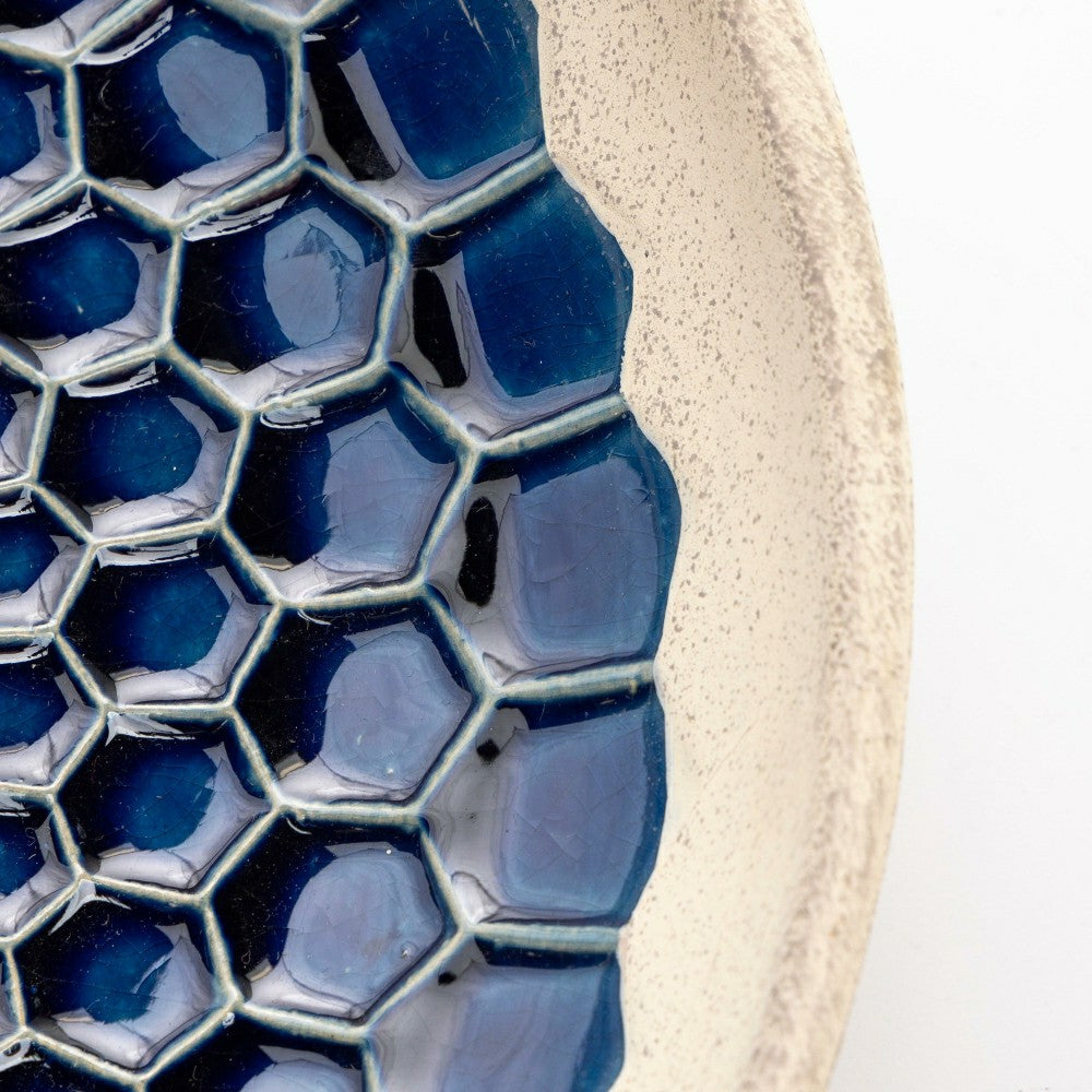 Blue Tile Ceramic Birdbath | Plow & Hearth