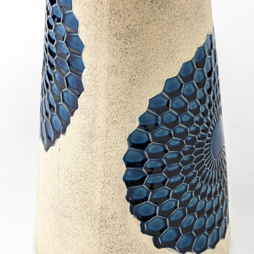 Blue Tile Ceramic Birdbath | Plow & Hearth