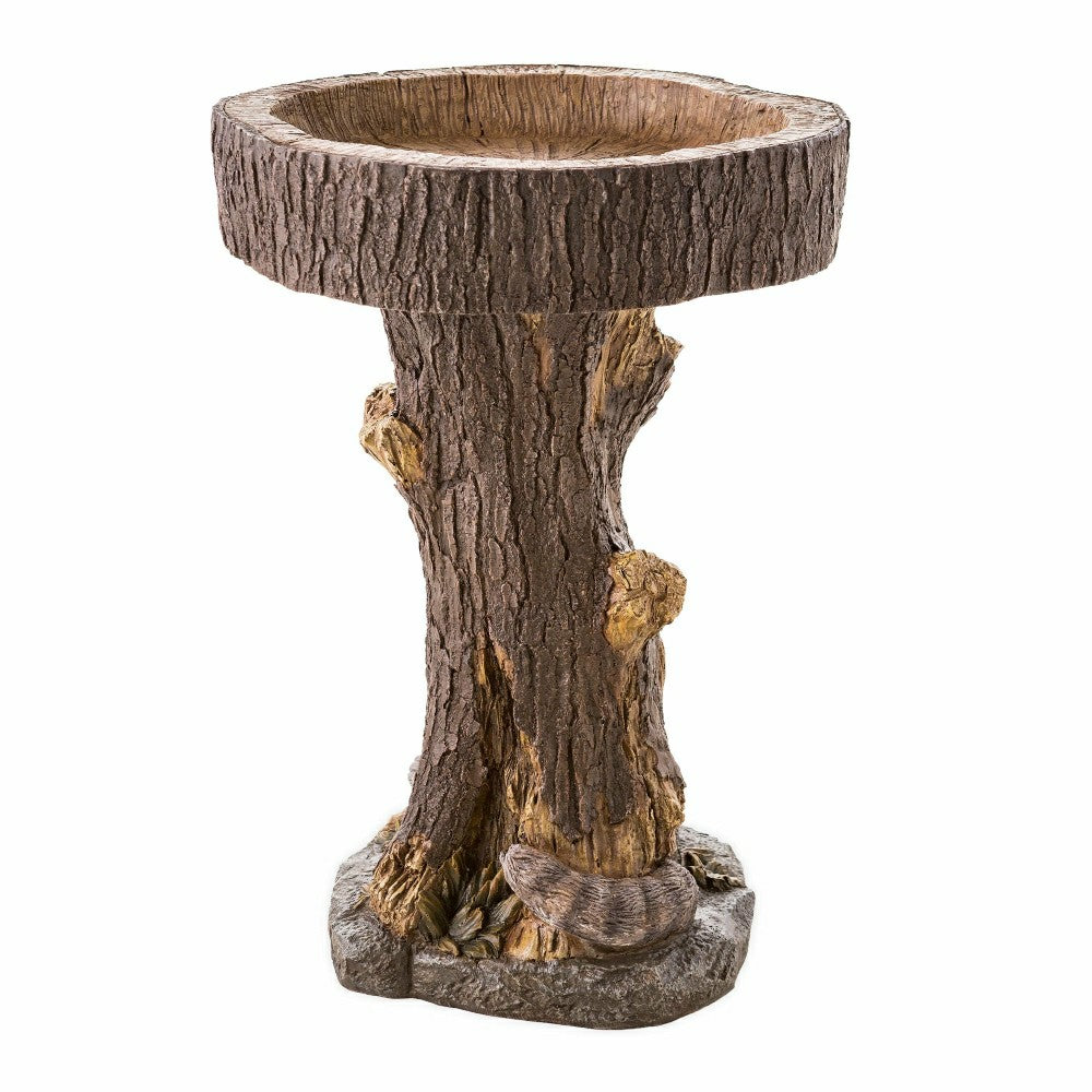 Resin Raccoon Birdbath | Plow & Hearth