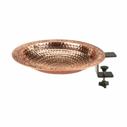 Large Deck Mounted Copper Birdbath | Plow & Hearth
