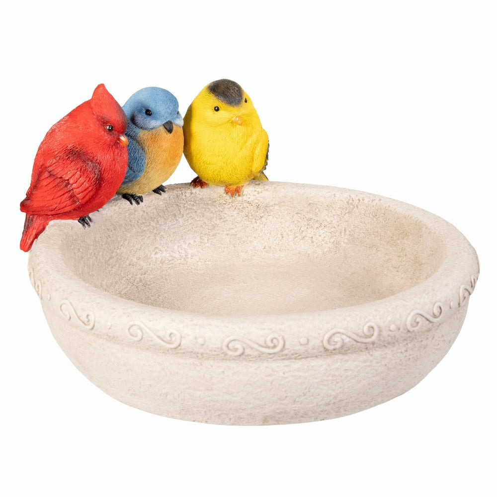 Trio Birds Resin Birdbath | Plow & Hearth
