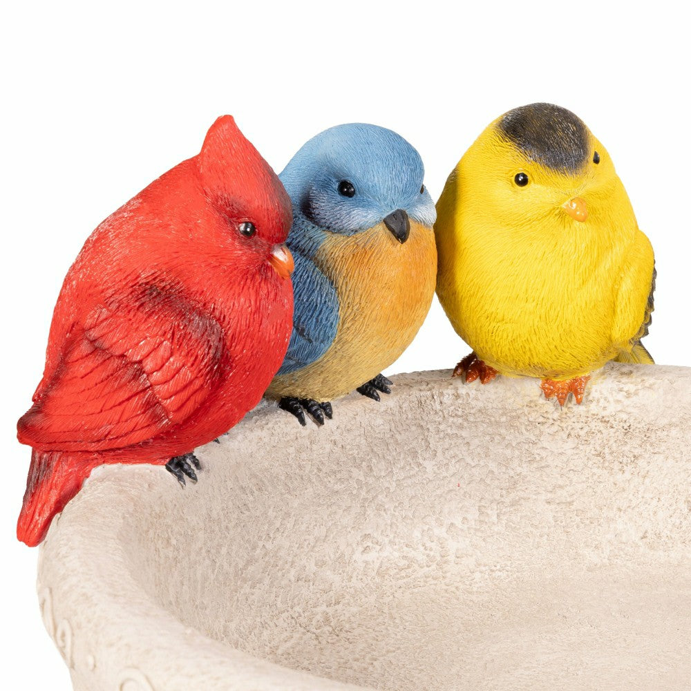 Trio Birds Resin Birdbath | Plow & Hearth