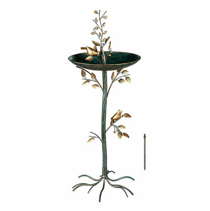 Recycled Metal Sapling Birdbath | Plow & Hearth