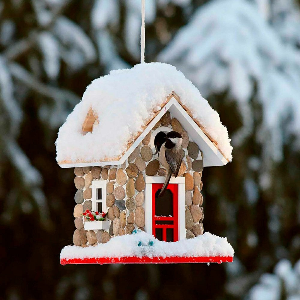 Stone Cottage Birdhouse | Plow & Hearth