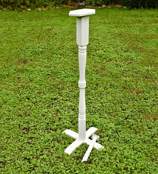 Turned Wood Pedestal Pole | Plow & Hearth