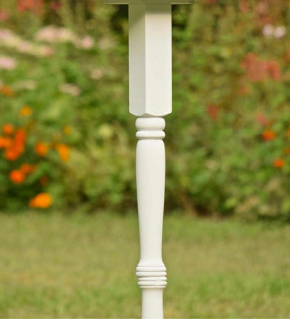 Turned Wood Pedestal Pole | Plow & Hearth
