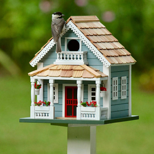 Blue Cottage Welcome Home Birdhouse | Plow & Hearth