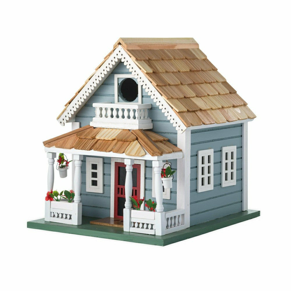 Blue Cottage Welcome Home Birdhouse | Plow & Hearth